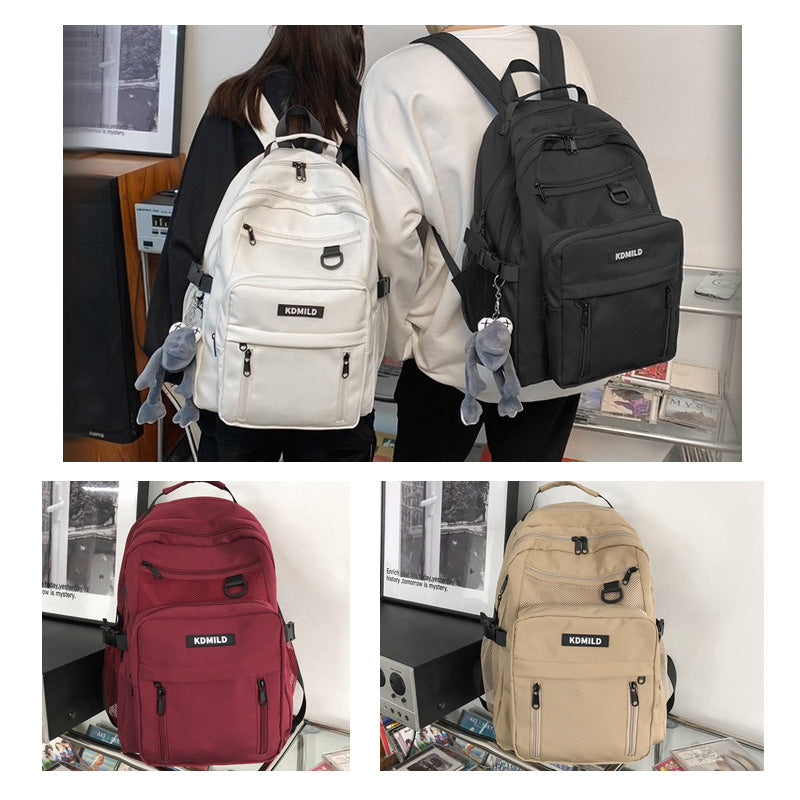 リュック 通学 女子 韓国 大容量 防水 レディース リュックサック 中学生 バックパック 黒 軽量 高校生 学生 多機能 ナイロン 撥水 a4 pc おしゃれ 大きめ かわいい 可愛い ジュニア 通勤 収納 パソコン 背面ポケット