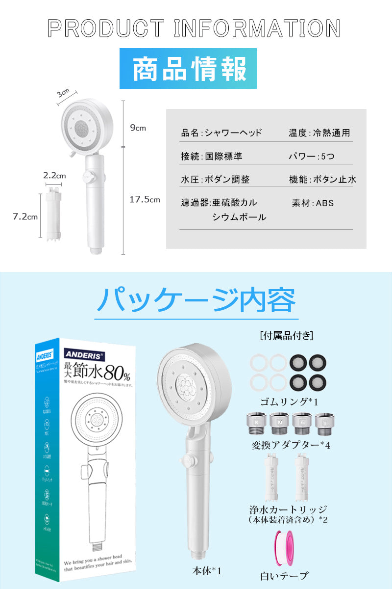 シャワーヘッド 節水 シャワー 増圧 節水シャワーヘッド 塩素除去 美容 節水シャワー