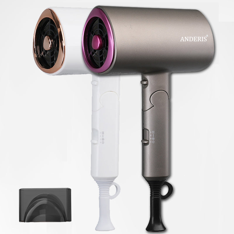 【ヘアドライヤー】ドライアー 大風量 速乾 軽量 強冷風 低騒音 ヘアードライヤー マイナスイオン コンパクト 1200w マイナスイオンドライヤー ヘアケア マイナスイオンヘアードライヤー イオンドライヤー プレゼント イオン 1年保証 旅行 マイナスイオンヘアドライヤー おすすめ 恒温 ハイパワー 折り畳み式 人気 5min速乾 時短 グレー うるおい 速乾ドライヤー 冷風 3段階風速 冷熱風 低温
