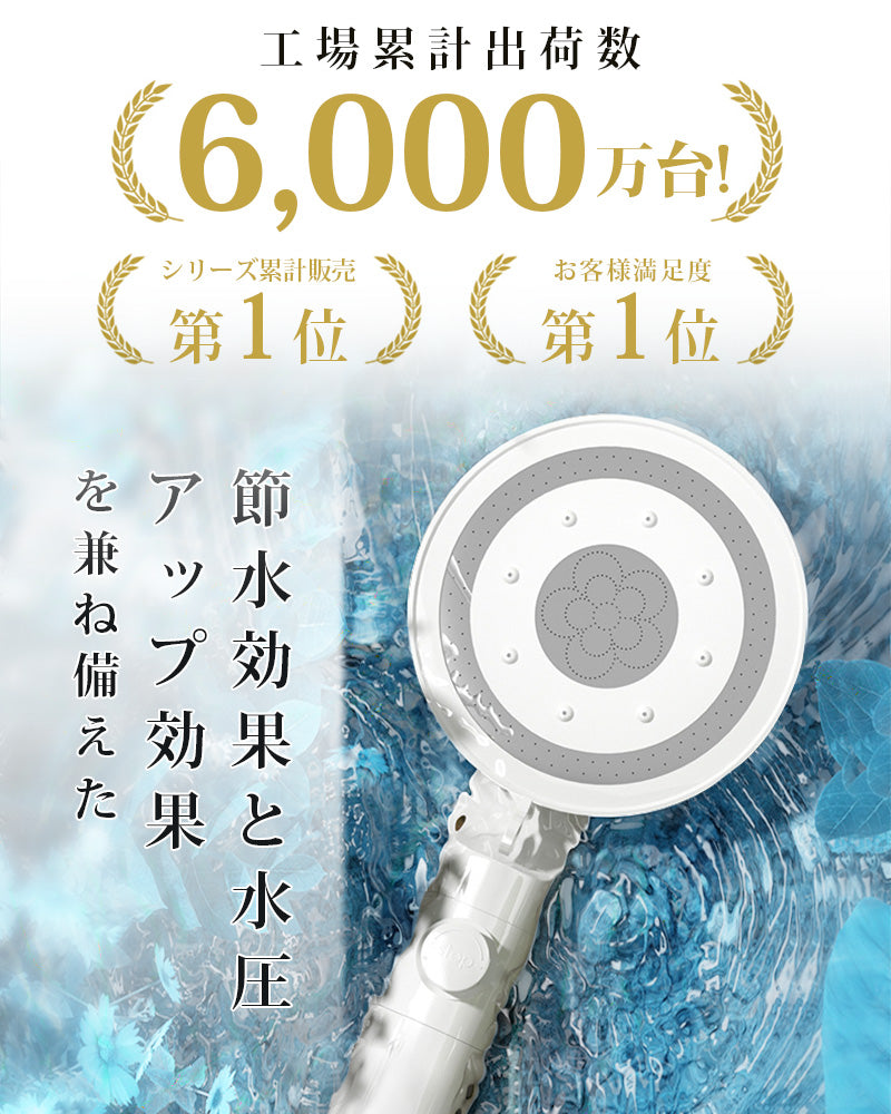 シャワーヘッド 節水 シャワー 増圧 節水シャワーヘッド 塩素除去 美容 節水シャワー