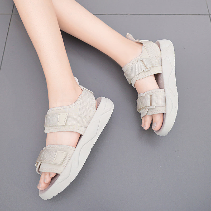 サンダル レディース 厚底 美脚 ぺたんこ 厚底サンダル スポーツサンダル 疲れにくい 柔らかい 幅広 甲高 外反母趾 歩きやすい オフィスサンダル 黒 大きいサイズ 滑り止め 軽量 靴 おしゃれ カジュアル シンプル 旅行 かわいい 疲れない