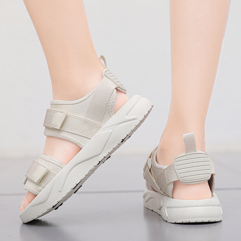 サンダル レディース 厚底 美脚 ぺたんこ 厚底サンダル スポーツサンダル 疲れにくい 柔らかい 幅広 甲高 外反母趾 歩きやすい オフィスサンダル 黒 大きいサイズ 滑り止め 軽量 靴 おしゃれ カジュアル シンプル 旅行 かわいい 疲れない