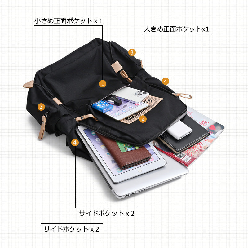 リュック 通学 女子 韓国 大容量 防水 レディース リュックサック 中学生 バックパック 黒 軽量 高校生 学生 多機能 ナイロン 撥水 a4 pc おしゃれ 大きめ かわいい 可愛い ジュニア 通勤 収納 パソコン 背面ポケット