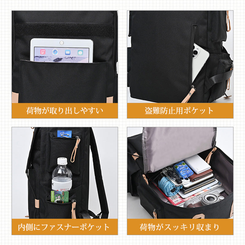 リュック 通学 女子 韓国 大容量 防水 レディース リュックサック 中学生 バックパック 黒 軽量 高校生 学生 多機能 ナイロン 撥水 a4 pc おしゃれ 大きめ かわいい 可愛い ジュニア 通勤 収納 パソコン 背面ポケット