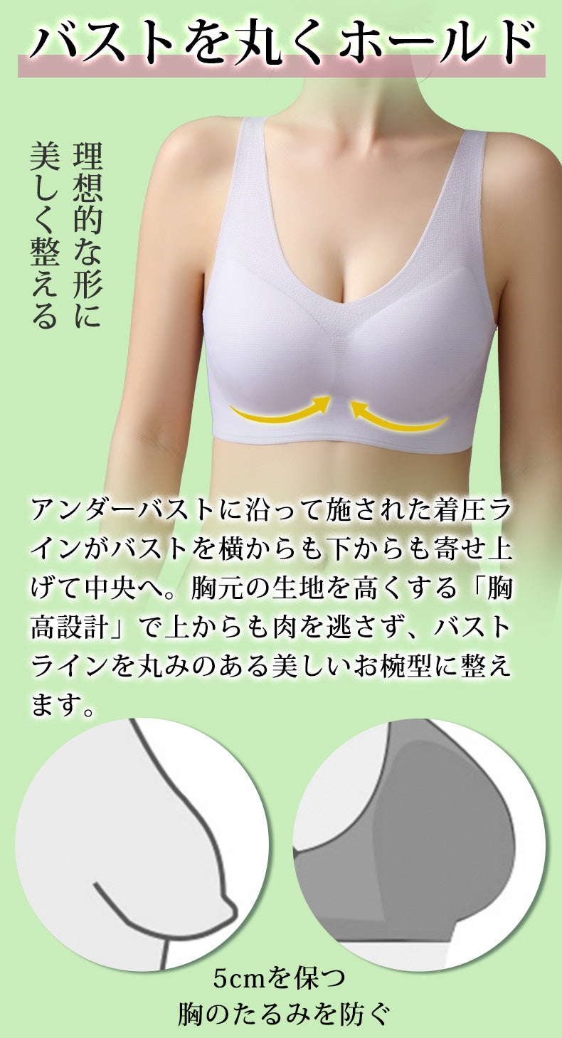 ナイトブラ 育乳 ブラジャー 育乳ブラ 大きいサイズ 大きい シームレス セクシー 昼夜兼用 自胸 脇高ブラ ノンワイヤー 痛くない 谷間バスト アップ 肌にやさしい 授乳 横流れ 授乳ブラ かわいい 育乳ナイトブラ 産前 産後