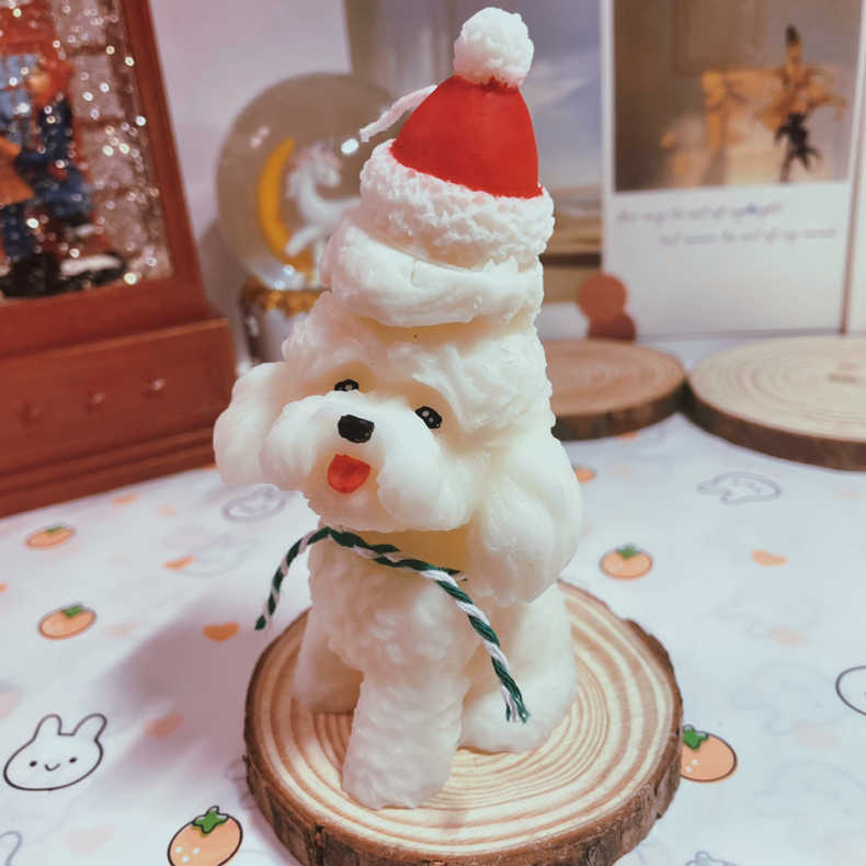 【比熊犬】 [天然由来の環境に優しいエコアロマをお部屋に] アロマキャンドル キャンドル ソイアロマキャンドル ソイキャンドル キャンドルランタン キャンドルライト 女性 ギフト プレゼント いい匂い リラックス 誕生日 お祝い 北欧 xx0018