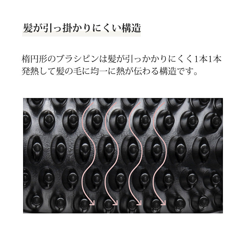 【ヘアアイロン】 ヘアーアイロン ストレートアイロン ブラシアイロン ブラシ ミニ ストレート マイナスイオン 2way ブラシ型 アイロンブラシ ヒートブラシ コンパクト ストレートブラシ ヘアブラシ コームアイロン 海外対応 美髪 初心者でも安心 高濃度マイナスイオン＆ツヤツヤ髪になる メーカー正規品 25S急速加熱 忙しい朝でも楽々 ナチュラルストレートが実現