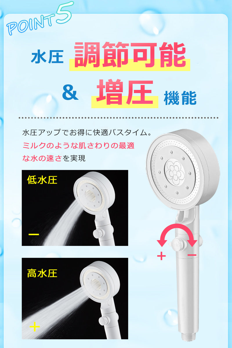 シャワーヘッド 節水 シャワー 増圧 節水シャワーヘッド 塩素除去 美容 節水シャワー