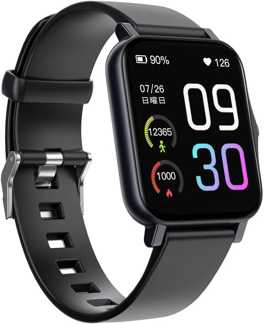 スマートウォッチ smart watch スポーツバンド スポーツウォッチ IP68防水 長持ちバッテリー 急速磁気充電 健康機能 スポーツ機能 万歩計 活動量計 睡眠管理 着信通知 音楽コントロール タイマー ストップウォッチ 目覚まし時計 懐中電灯 iPhone/Android対応 日本語説明書付き