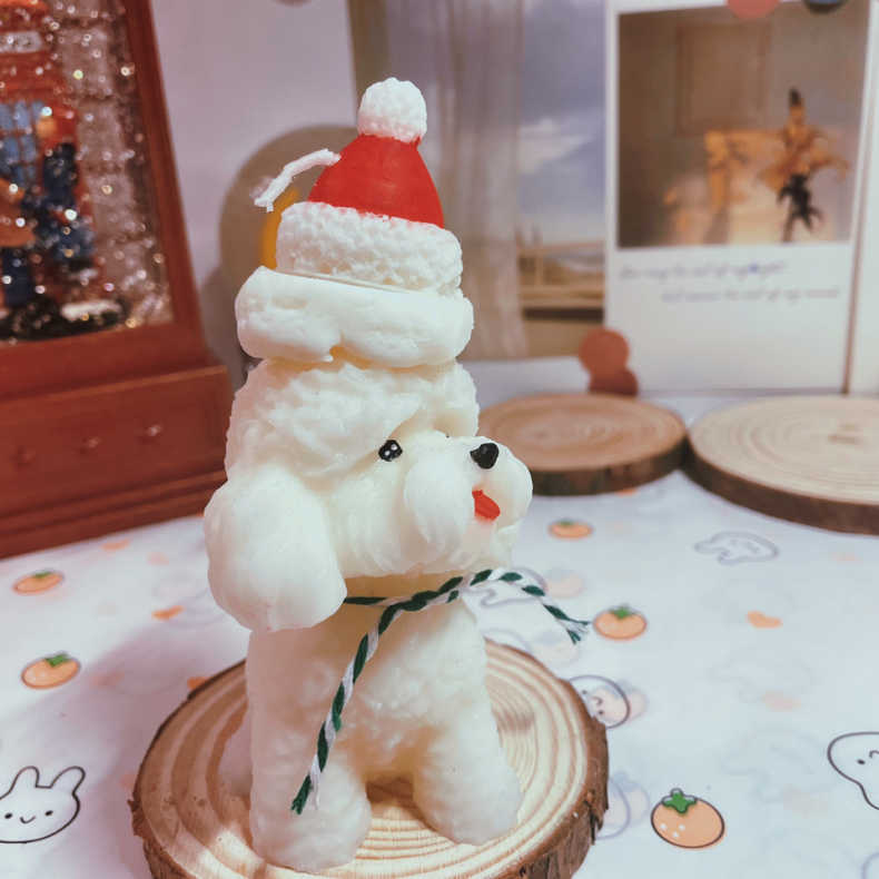 【比熊犬】 [天然由来の環境に優しいエコアロマをお部屋に] アロマキャンドル キャンドル ソイアロマキャンドル ソイキャンドル キャンドルランタン キャンドルライト 女性 ギフト プレゼント いい匂い リラックス 誕生日 お祝い 北欧 xx0018