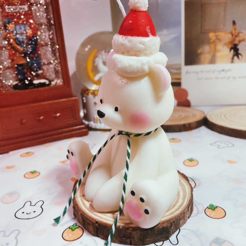 【熊ちゃん】 [天然由来の環境に優しいエコアロマをお部屋に] アロマキャンドル キャンドル ソイアロマキャンドル ソイキャンドル キャンドルランタン キャンドルライト 女性 ギフト プレゼント いい匂い リラックス 誕生日 お祝い 北欧 xx0009