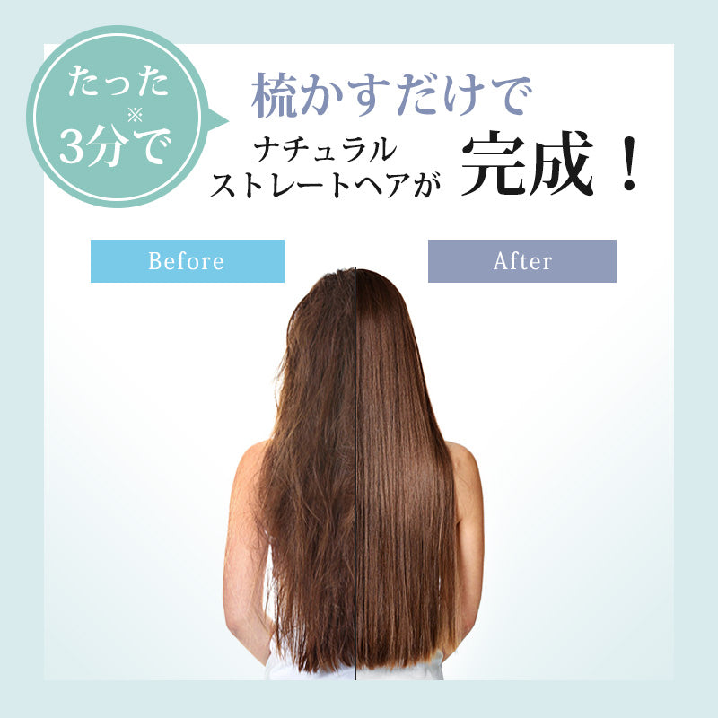 【ヘアアイロン】 ヘアーアイロン ストレートアイロン ブラシアイロン ブラシ ミニ ストレート マイナスイオン 2way ブラシ型 アイロンブラシ ヒートブラシ コンパクト ストレートブラシ ヘアブラシ コームアイロン 海外対応 美髪 初心者でも安心 高濃度マイナスイオン＆ツヤツヤ髪になる メーカー正規品 25S急速加熱 忙しい朝でも楽々 ナチュラルストレートが実現