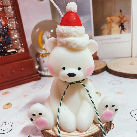 【熊ちゃん】 [天然由来の環境に優しいエコアロマをお部屋に] アロマキャンドル キャンドル ソイアロマキャンドル ソイキャンドル キャンドルランタン キャンドルライト 女性 ギフト プレゼント いい匂い リラックス 誕生日 お祝い 北欧 xx0009