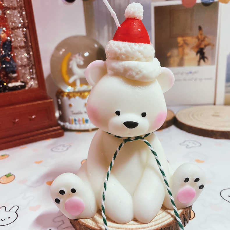 【熊ちゃん】 [天然由来の環境に優しいエコアロマをお部屋に] アロマキャンドル キャンドル ソイアロマキャンドル ソイキャンドル キャンドルランタン キャンドルライト 女性 ギフト プレゼント いい匂い リラックス 誕生日 お祝い 北欧 xx0009