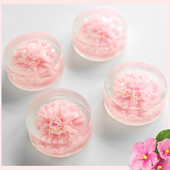 【ゼラニウム石鹸】自家製 原材料 コールドプロセス石けん 手作り 手作り石けん いい香り 洗顔 保湿 敏感肌 毛穴 黒ずみ 手洗い 天然自然素材 sg0051