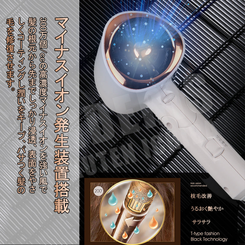 【ヘアドライヤー】ドライアー 大風量 速乾 軽量 強冷風 低騒音 ヘアードライヤー マイナスイオン コンパクト 1200w マイナスイオンドライヤー ヘアケア マイナスイオンヘアードライヤー イオンドライヤー プレゼント イオン 1年保証 旅行 マイナスイオンヘアドライヤー おすすめ 恒温 ハイパワー 折り畳み式 人気 5min速乾 時短 グレー うるおい 速乾ドライヤー 冷風 3段階風速 冷熱風 低温